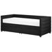 Beliani Cama de dia com arrumação Veludo MARRAY 98x214 Beliani Cama de dia com arrumação Veludo MARRAY 98x214 Creme