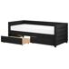 Beliani Cama de dia com arrumação Veludo MARRAY 98x214 Beliani Cama de dia com arrumação Veludo MARRAY 98x214 Creme