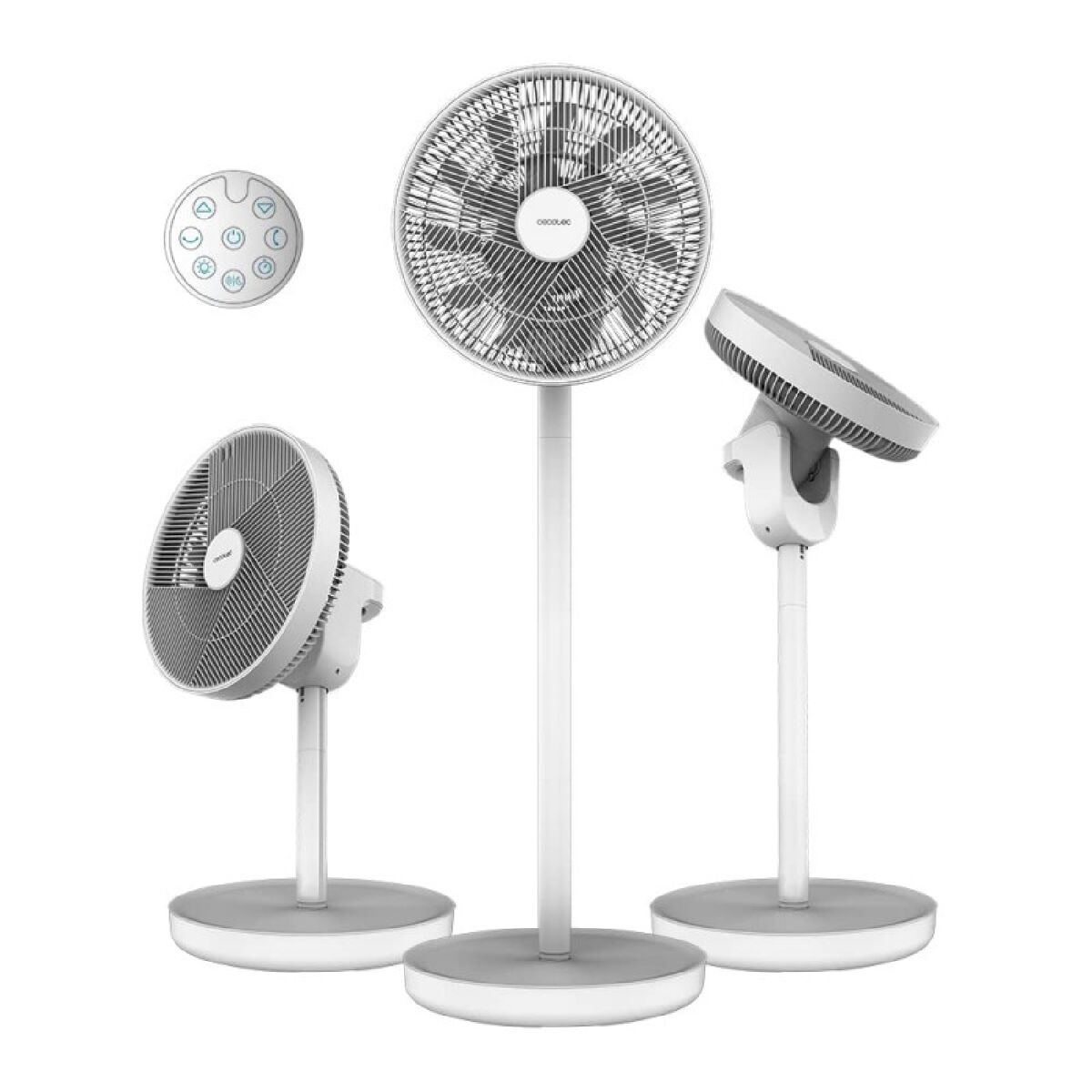 Cecotec ventoinha de bateria 3-em-1, 22 w com motor bldc, 13" de diâmetro, grande autonomia graças à sua bateria de 2600 mah