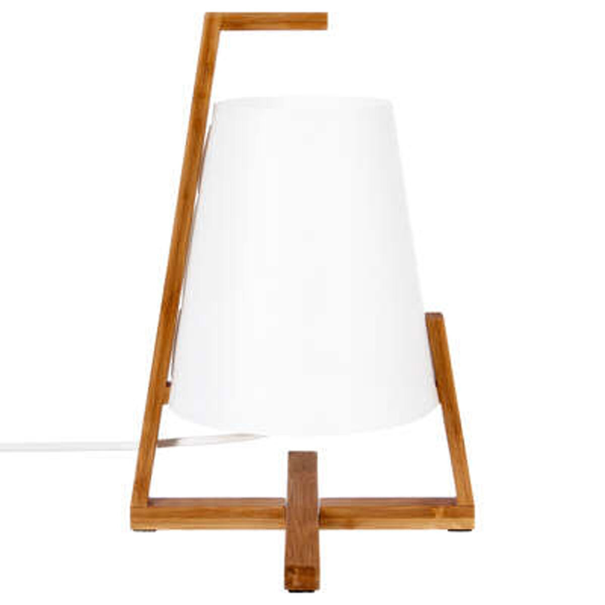 Lâmpada de bambu e tela de plástico h31