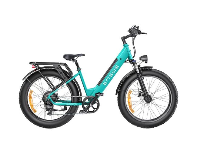 Engwe e26 step-thru - bicicleta électrique 250w 768wh autonomia 140km - bleu