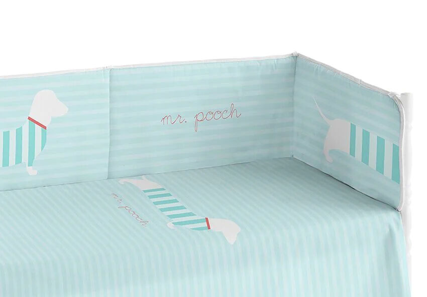 Cobertor de bebé extra resistente 60x120 cm em piqué, para proteger o seu bebé das barras do berço. coleção pooch dreams