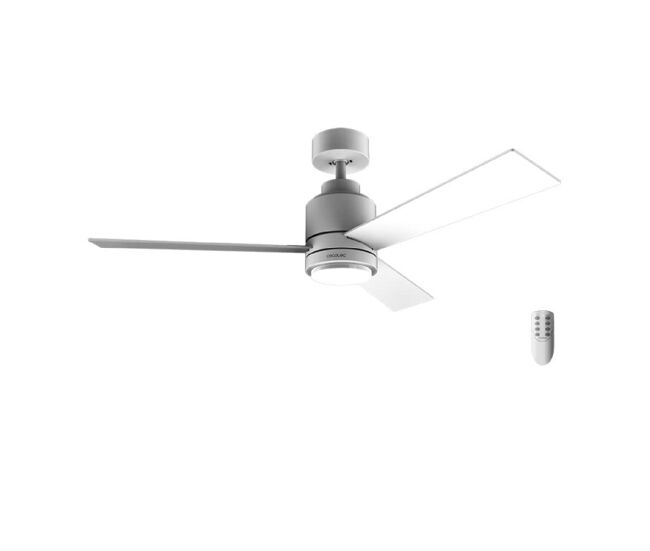 Cecotec ventoinha de teto de 30 w e 48’’ com luz led, controlo remoto, 6 velocidades, 3 modos (low/medium/high), 3 pás e modo