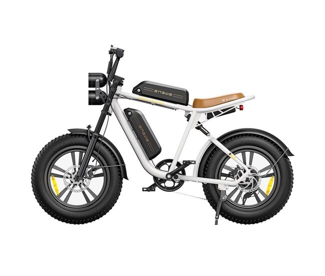 Bicicleta électrique engwe m20 26ah | motor 750w bateria dupla 1248wh autonomia 120km | blanc