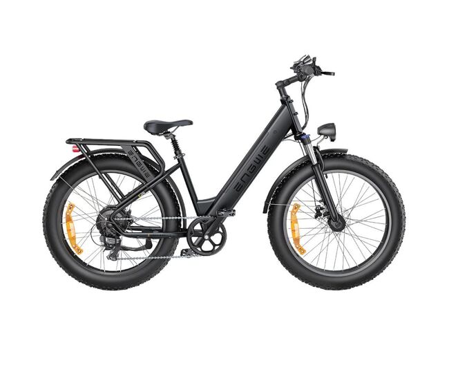 Engwe e26 step-thru - bicicleta elétrica 250w 768wh 140km autonomia - cinza