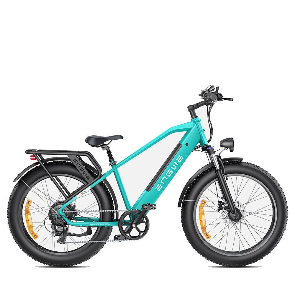 Bicicleta elétrica engwe e26 - 250w 768wh 140km travões de disco - azul
