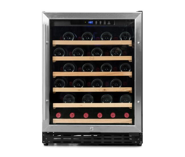Cave de vinho 46 garrafas vinobox 50 gc 1t inox instalação livre ou encastre monotemperatura