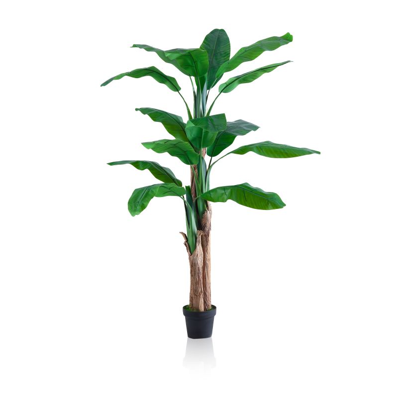 Duehome Planta Artificial Banana, (Ancho), 26 Cm Verde