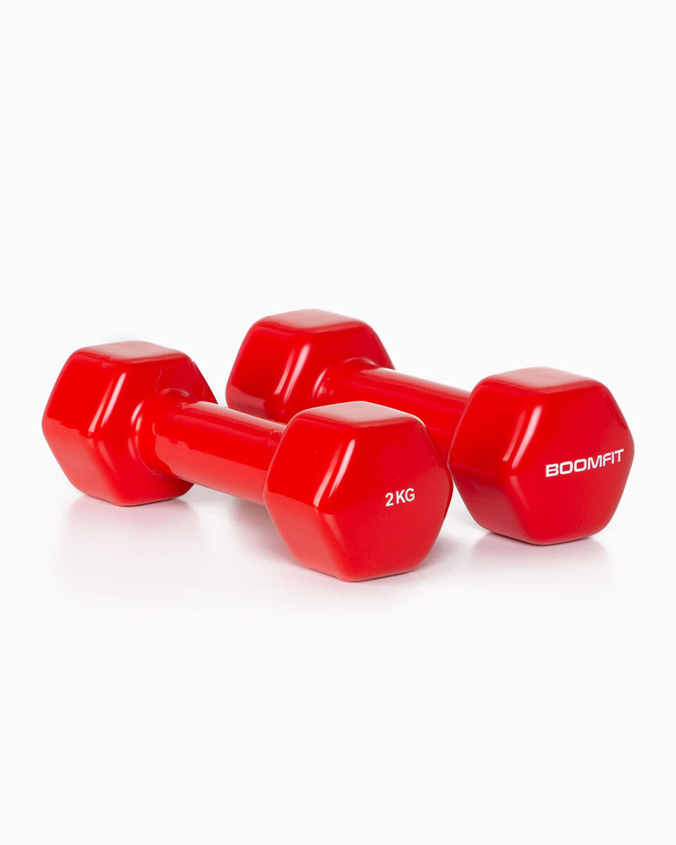Halteres de vinil 2kg (par) - boomfit