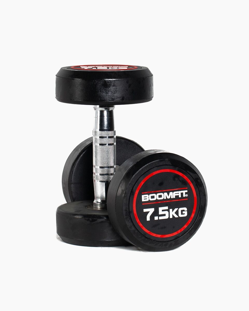 Halteres redondos de musculação 7,5kg (par) - boomfit