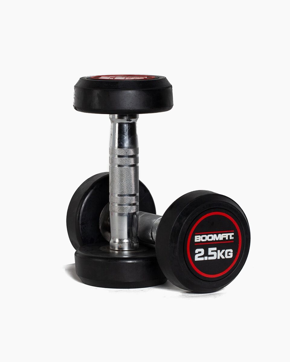 Halteres redondos de musculação 2,5kg (par) - boomfit