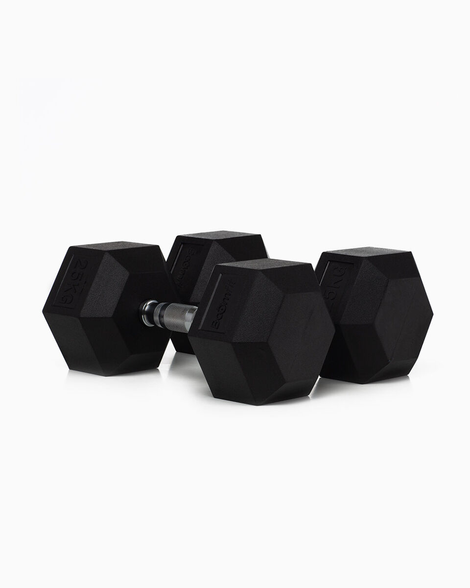 Halteres hexagonais 25kg (par) - boomfit