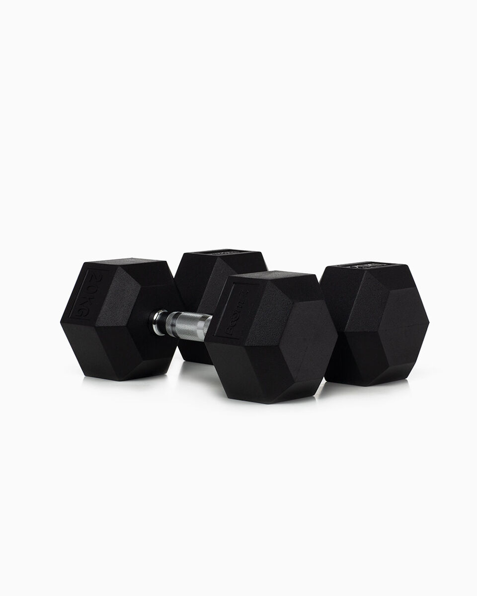 Halteres hexagonais 20kg (par) - boomfit