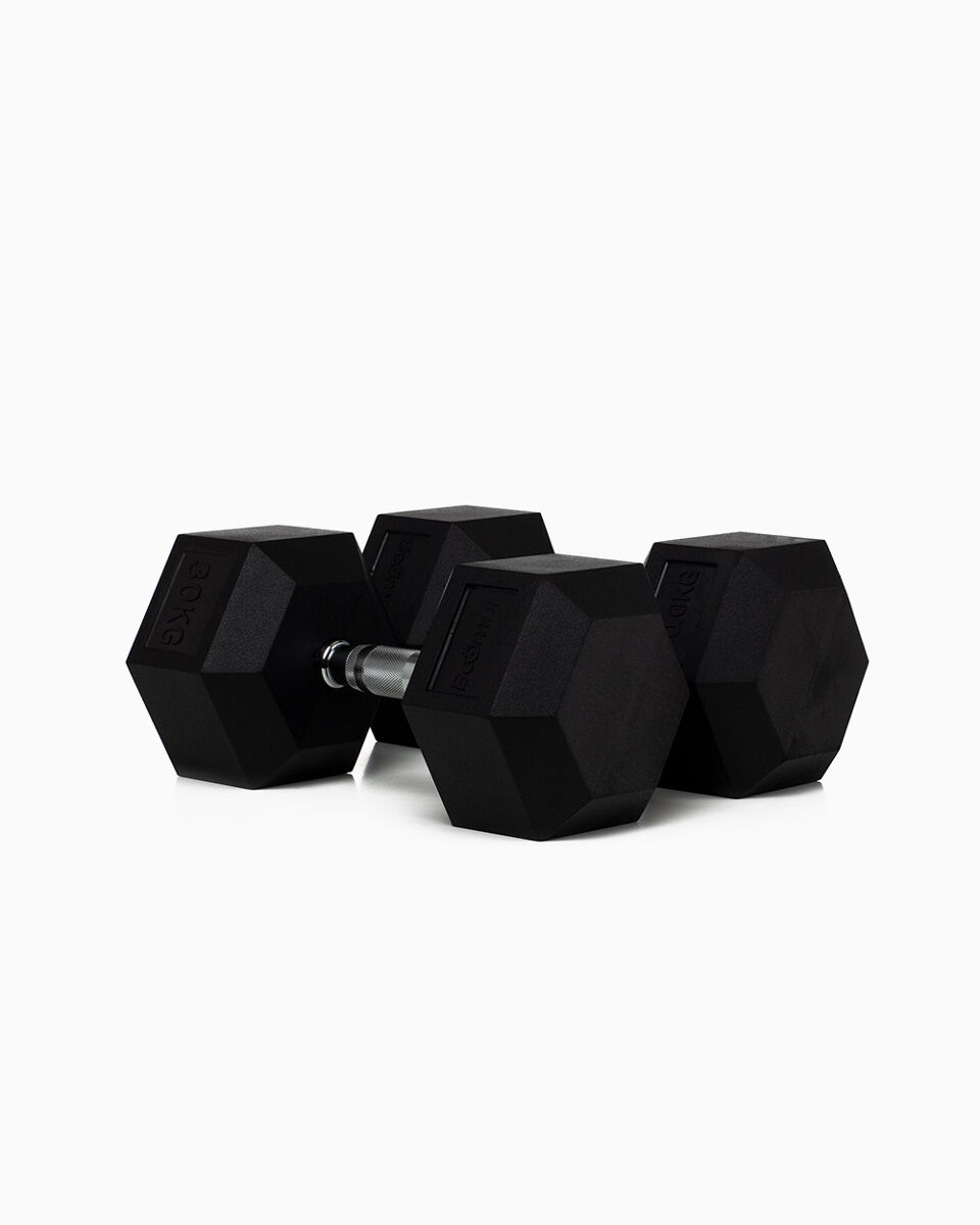 Halteres hexagonais 30kg (par) - boomfit
