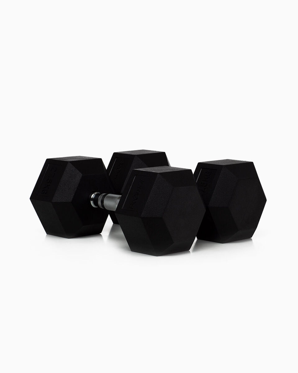 Halteres Hexagonais 27,5Kg (Par) - BOOMFIT