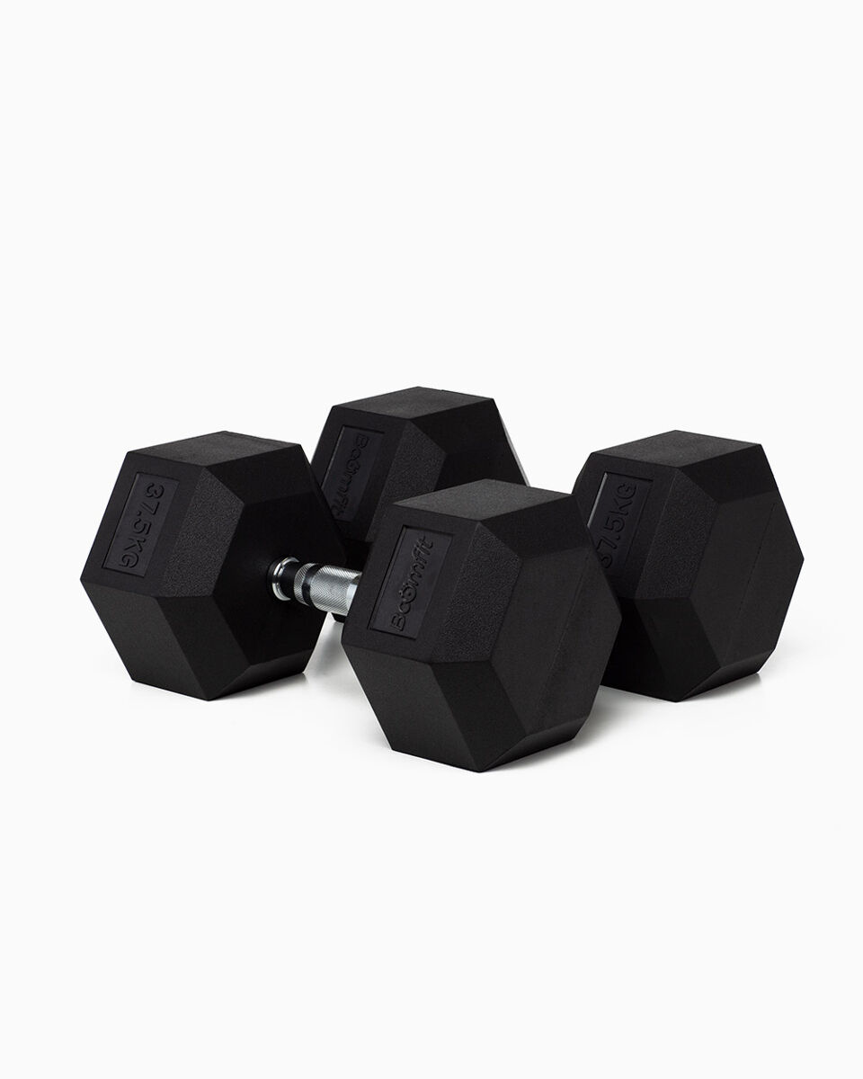 Halteres hexagonais 37,5kg (par) - boomfit