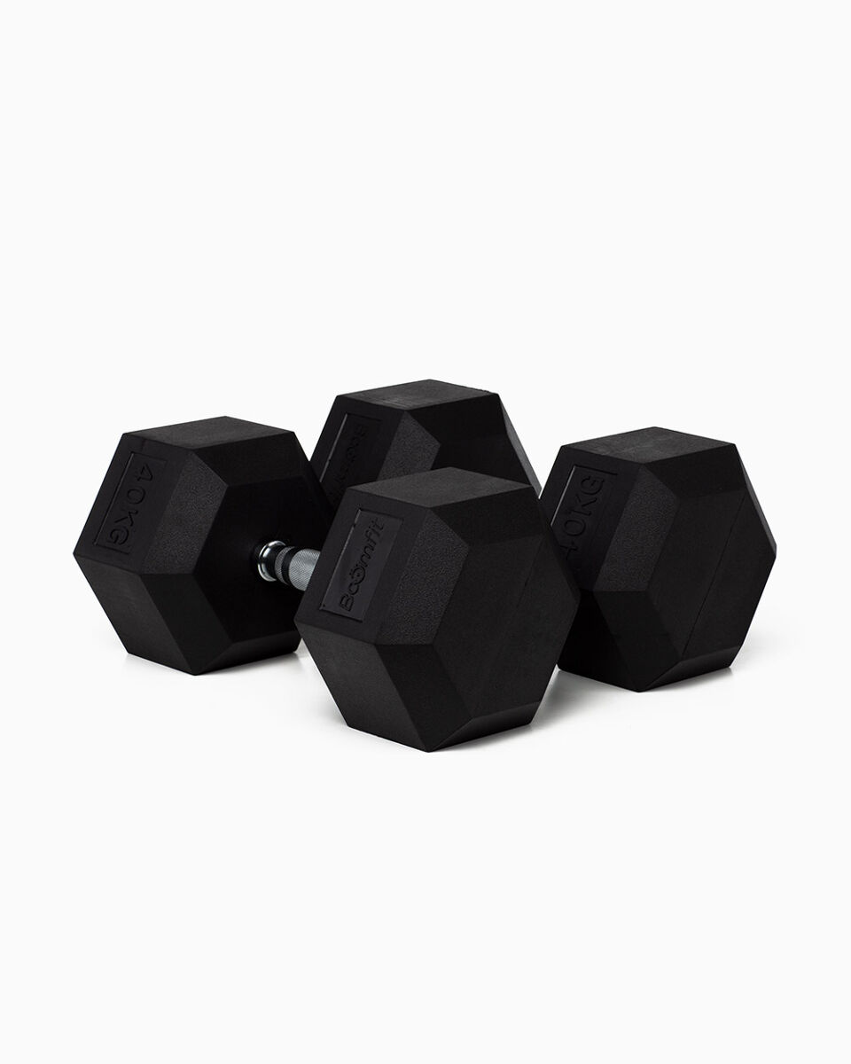 Halteres Hexagonais 40Kg (Par) - BOOMFIT