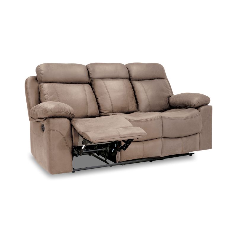 Sofá de 3 lugares para relaxar nellie cimento 208 x 101 x 97 cm