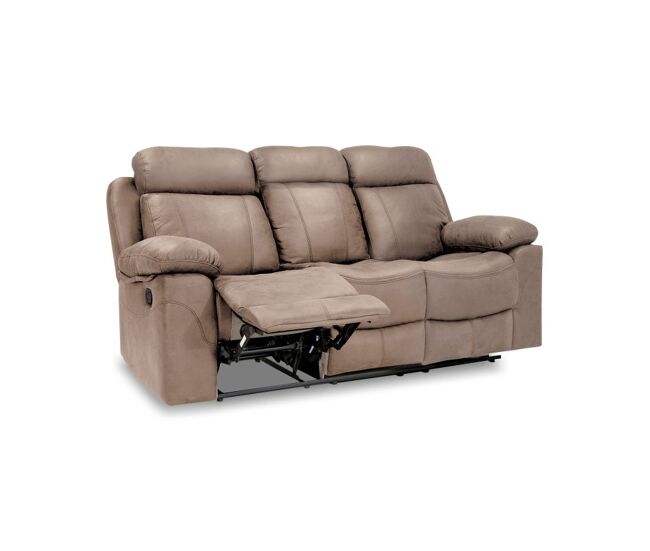 Sofá de 3 lugares para relaxar nellie cimento 208 x 101 x 97 cm