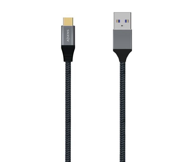 Cabo usb a para usb c aisens a107-0632 1,5 m cinzento