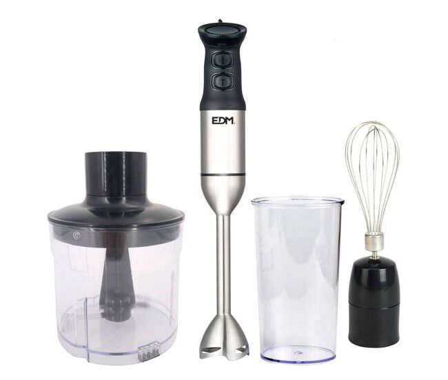 Varinha mágica edm 1200w 2 níveis de potência + acessórios em aço inoxidável