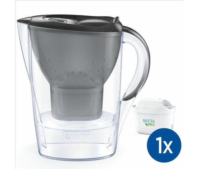 Caneca filtrante brita carafe marella grafite plástico 2,4 l