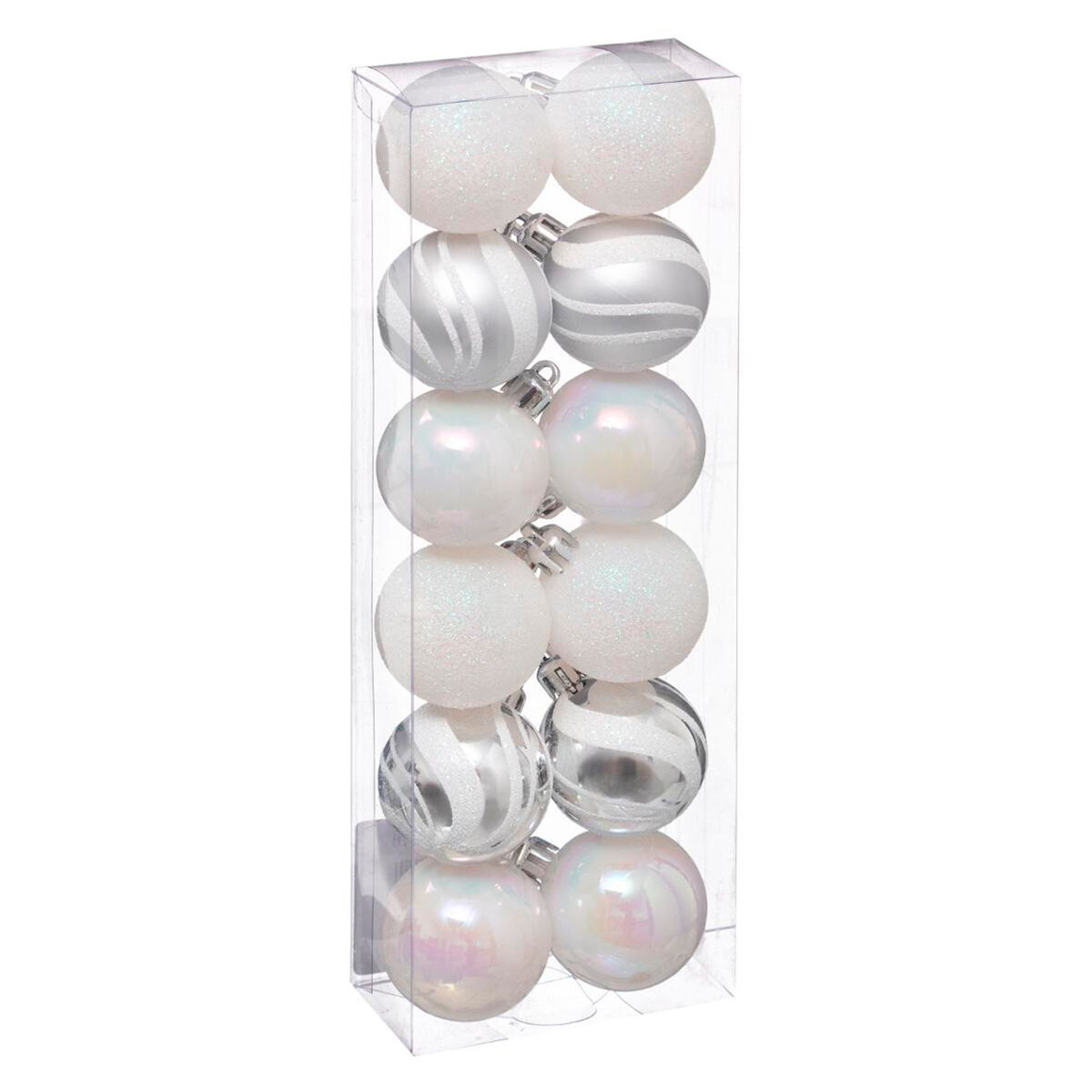 Muitas de 12 bolas de natal de 40 mm. design variado