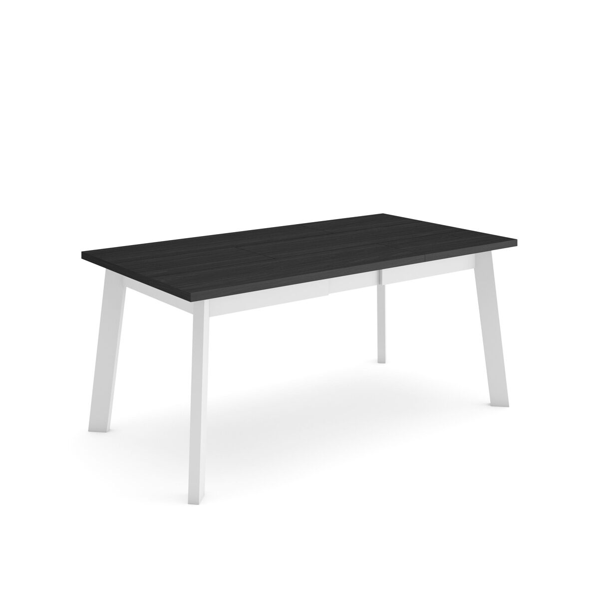 Mesa sala de jantar, mesa cozinha, 167x90x75cm, para 8 pessoas, pés de madeira, preto