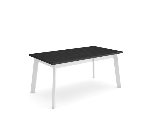 Mesa sala de jantar, mesa cozinha, 167x90x75cm, para 8 pessoas, pés de madeira, preto