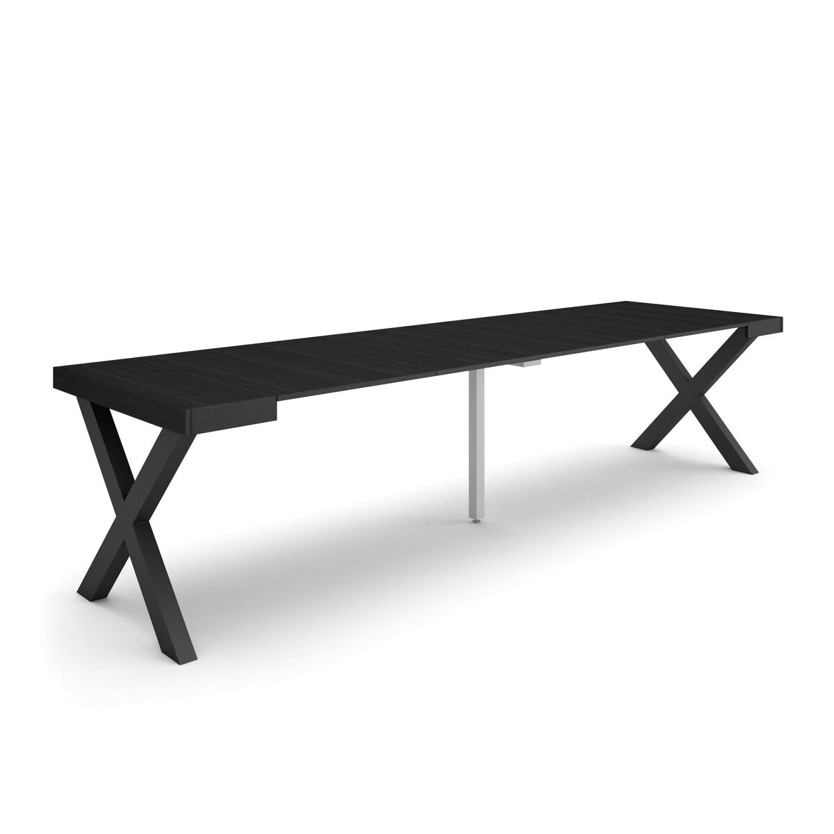 Mesa de consola extensível 90x300 Preto