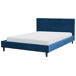 Beliani Cama Veludo FITOU 150x214 Beliani Cama Veludo FITOU 150x214 Azul