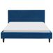 Beliani Cama Veludo FITOU 150x214 Beliani Cama Veludo FITOU 150x214 Azul