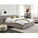 Beliani Cama Poliéster LINARDS 230x242 Beliani Cama Poliéster LINARDS 230x242 Cinza