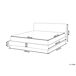Beliani Cama Pele sintética FITOU 150x214 Beliani Cama Pele sintética FITOU 150x214 Castanho