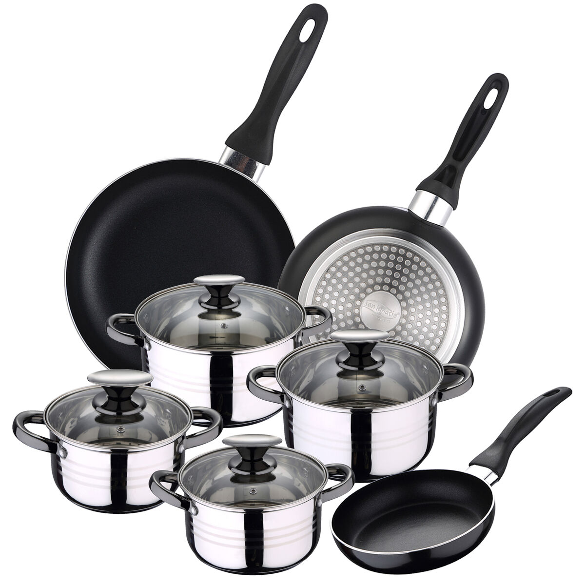Definir bateria 8pc sip + conjunto 3 sip tartenas sugestão 16/20/24