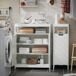 Armário de banho multifunções com 2 portas BZR121-W SoBuy Armário de banho multifunções com 2 portas BZR121-W SoBuy Branco
