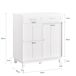 Aparador de hall com 2 gavetas e 2 portas SoBuy FSB84-W Aparador de hall com 2 gavetas e 2 portas SoBuy FSB84-W Branco