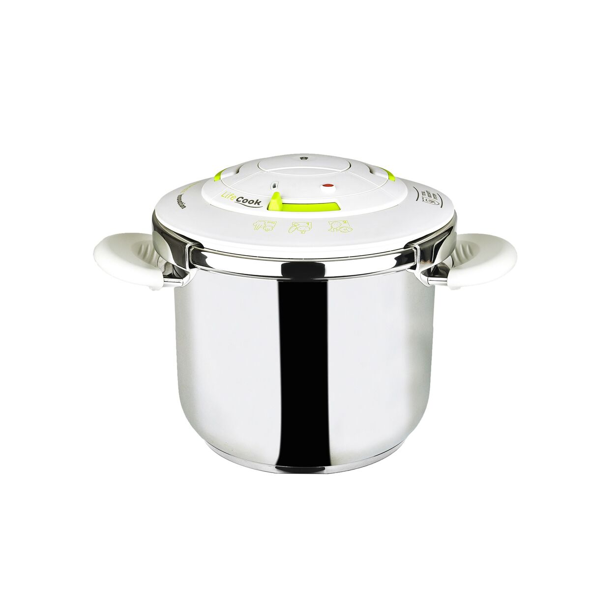 Panela de pressão 22 cm 6,5 l lifecook acier inox