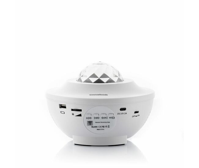 Projetor de estrelas led com altifalante sedlay innovagoods