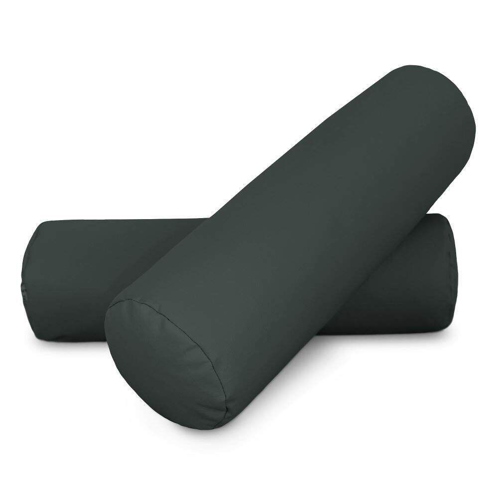 Almofada de rolo 50x15 cinza pack 2 unidades 50x15 happers
