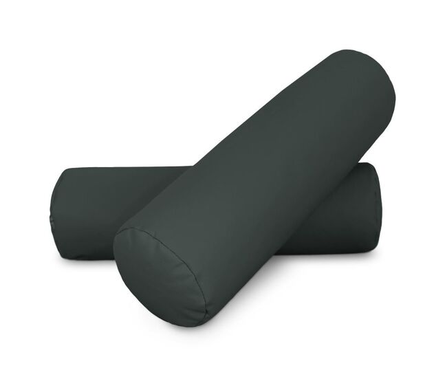 Almofada de rolo 50x15 cinza pack 2 unidades 50x15 happers