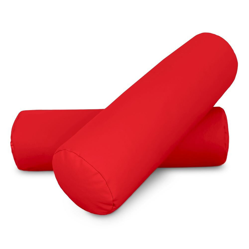 Almofada de rolo 50x15 vermelha pack 2 unidades 50x15 happers