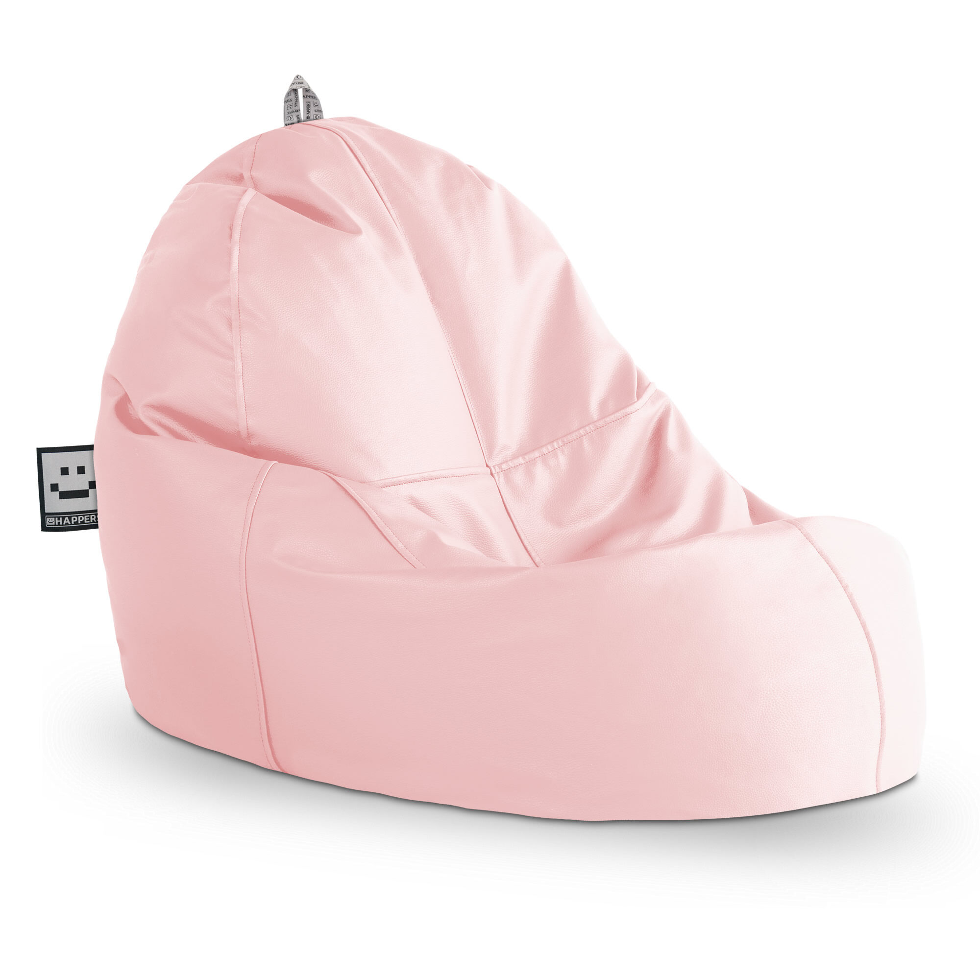 Interior em pele Puff Lounge HAPPERS Rosa