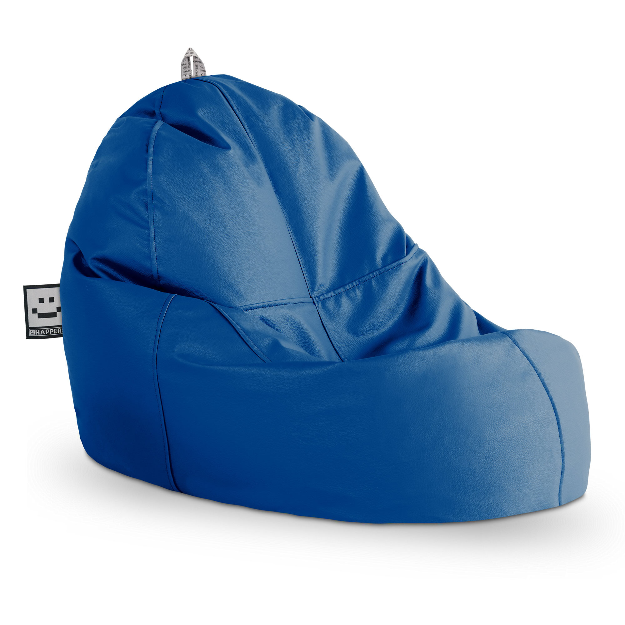 Interior em pele Puff Lounge HAPPERS Azul Claro