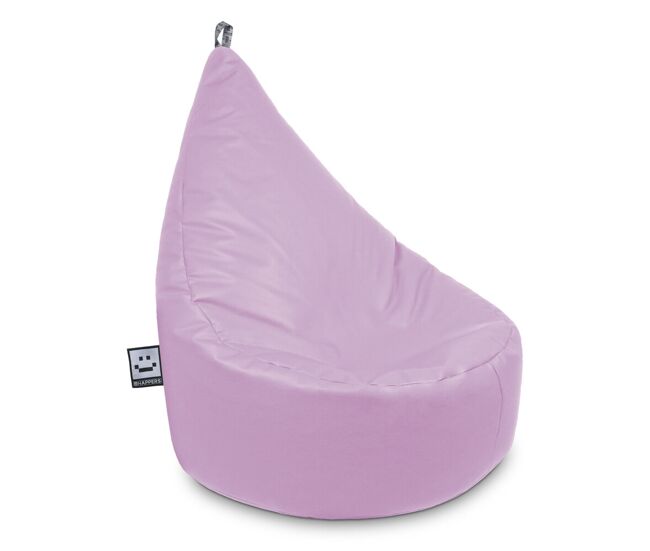 Poltrona estofada em couro sintético para interior lavanda infantil happers
