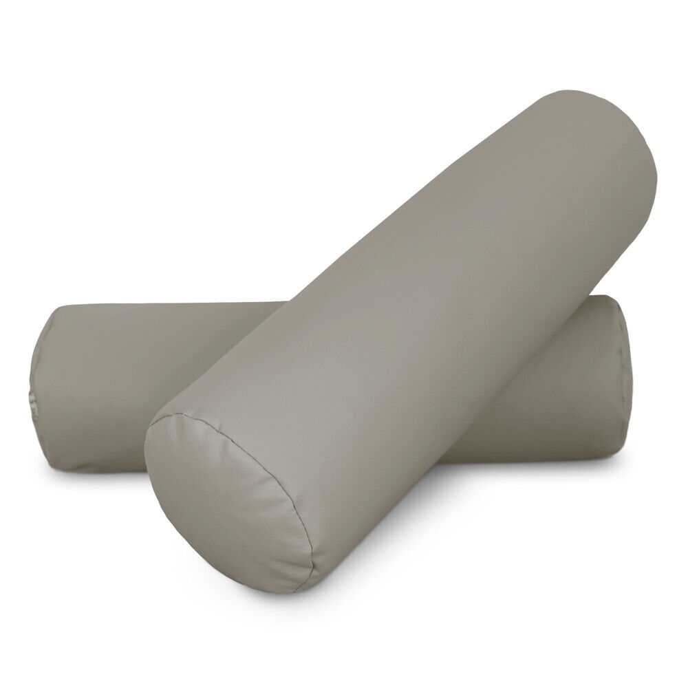 Almofada de rolo 50x15 cinza claro pack 2 unidades 50x15 happers