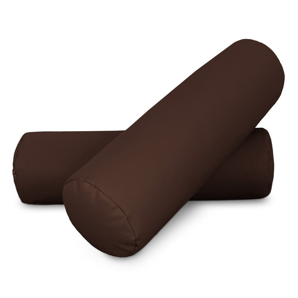 Almofada de rolo 50x15 marrom pack 2 unidades 50x15 happers