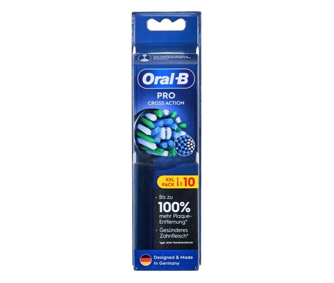 Cabeça de substituição braun oral-b procrossaction 10 unidades preto