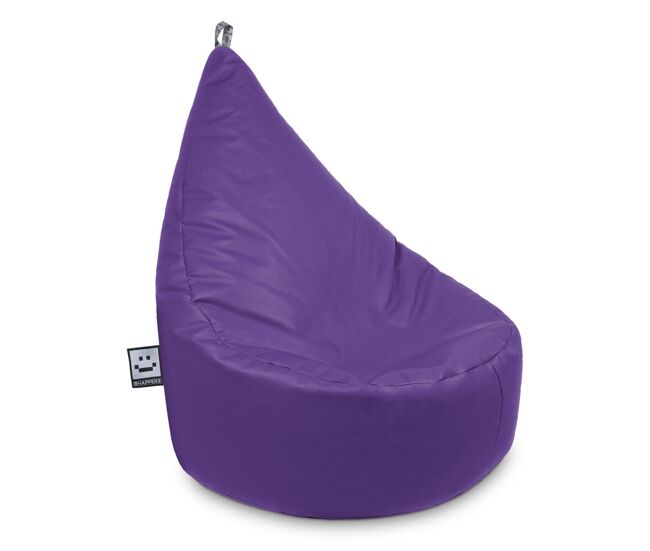 Poltrona puff em couro sintético para interior lila happers infantil happers