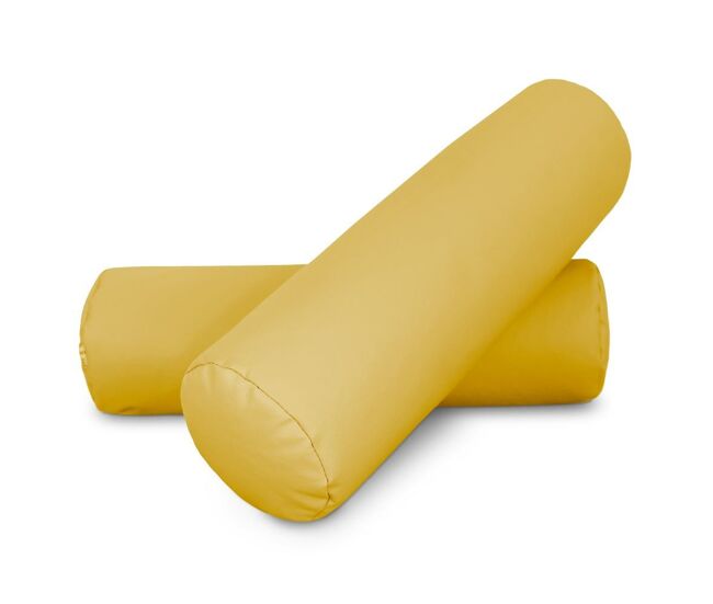 Almofada de rolos 50x15 mostarda pack 2 unidades 50x15 happers